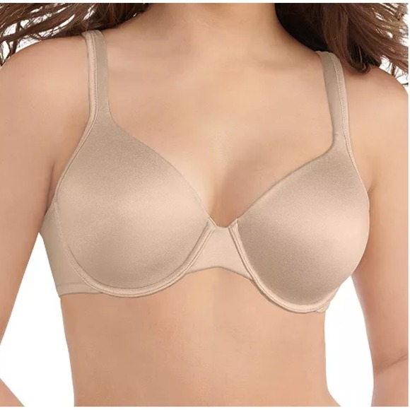 Vanity Fair Other - Vanity Fair Body Shine Full Coverage Underwire Contour Bra 75298 Nude Beige 34B